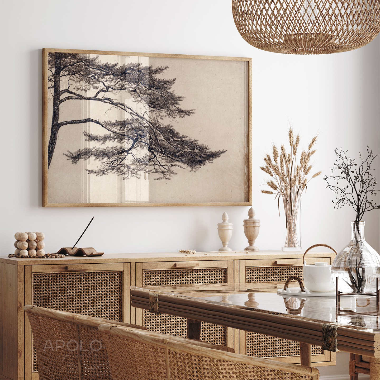 Pine Tree Twigs no. 1 Printable Wall Art - 🛒Shop from link in bio
.
.
.
#printablewallart #etsyartprints #etsyprintables