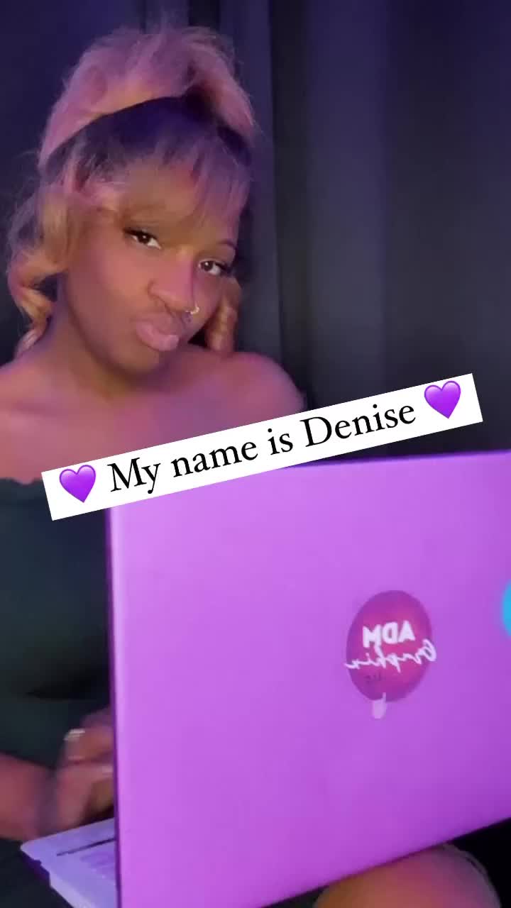 Let me reintroduce myself!  My name is Denise 💜  I’m from Cleveland, OH 🌰 I’m a graphic designer 👩🏾‍💻  I’m an elementary