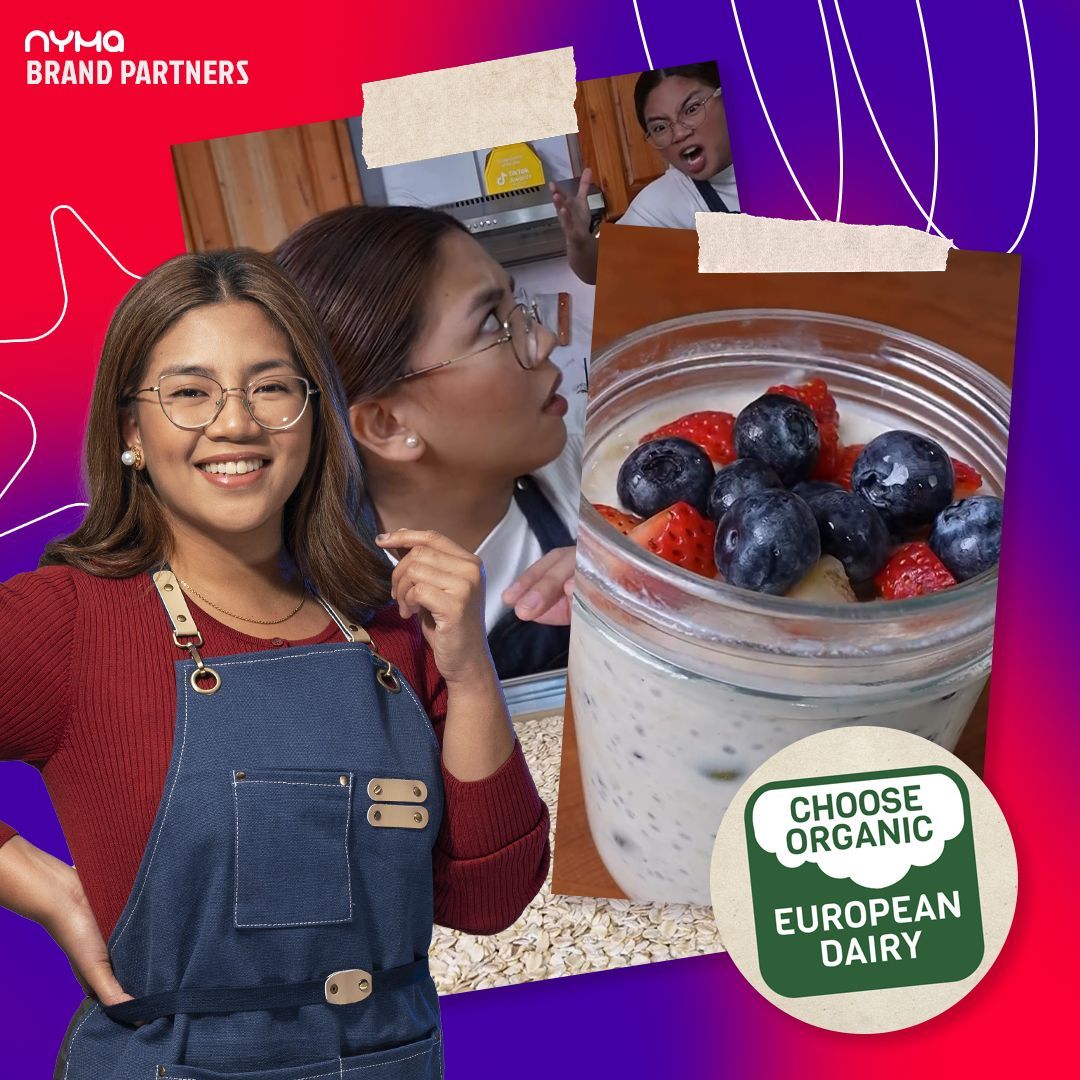 @abigailfmarquez for @organicdairyph 😳🍓 

Eat or Pass? Find out Abi's overnight oats recipe here: https://tinyurl.com/yh