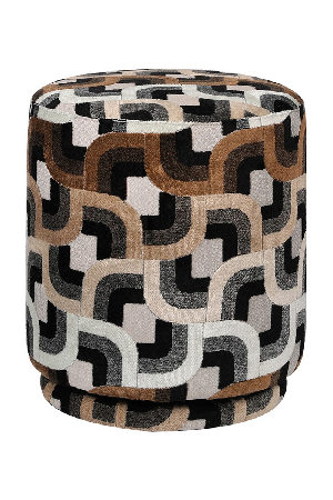 Chain Patterned Swivel Stool | Versmissen Madison thumbnail