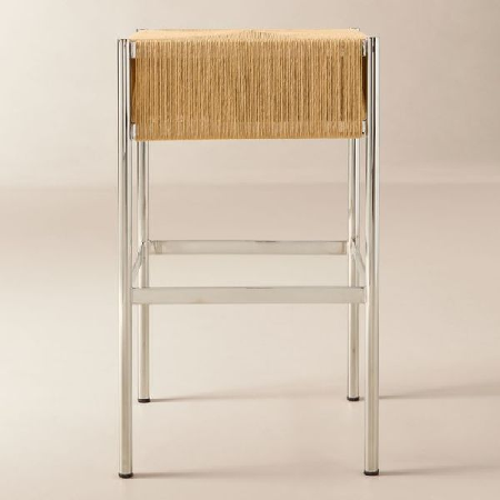 CB2 | Haulm Natural Danish Cord Bar Stool By Kravitz Design thumbnail
