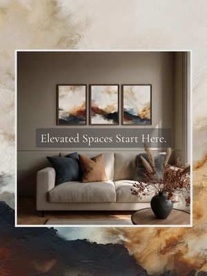 Art that moves with your space. Meet the Textured Motion Collection, a trio of modern abstract digital downloads that ca