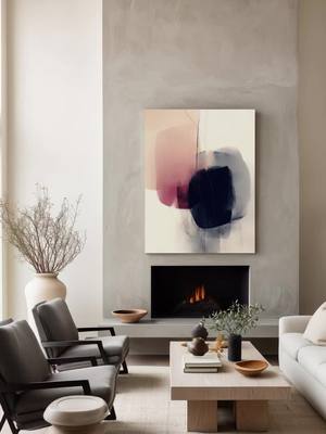 Minimal abstract wall art that brings calm + character to your space.  Available as an instant digital download… print t