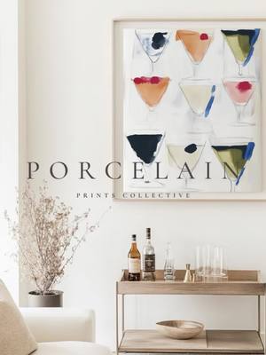 Bar cart goals meet gallery wall dreams. 🍸 This vibrant print is part of our curated collection, made for spaces that kn