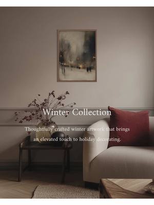 Winter décor, but make it quiet, cozy, and elevated. ❄️✨ • • • • #PorcelainPrintsCo #WinterAesthetic