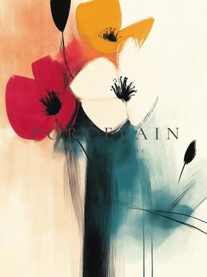 From blank wall to bold bloom…  This floral piece brings warmth, color, and calm to any space. Now available as an insta
