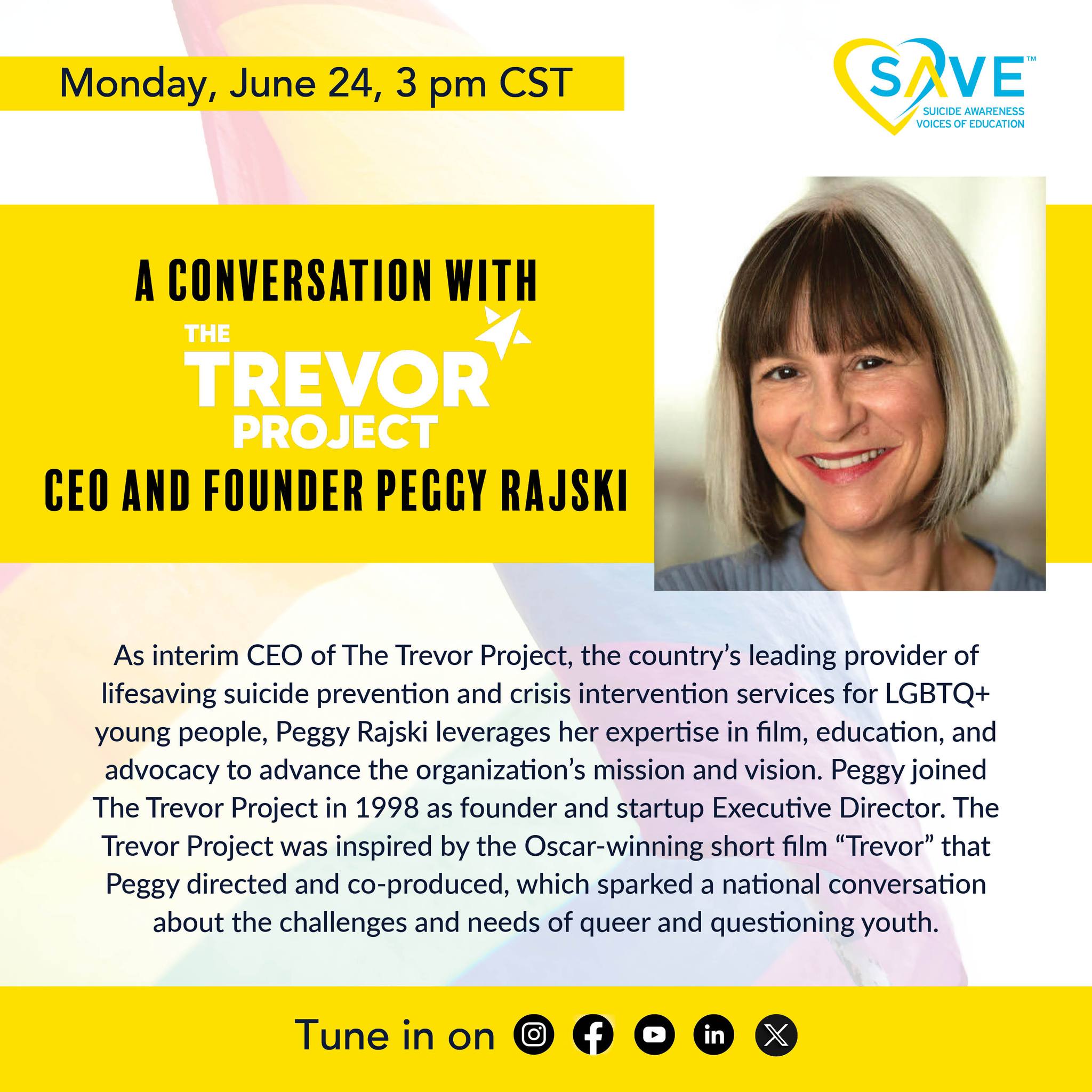 This Pride Month and throughout the year, we're grateful for the voices of organizations like @trevorproject, a critical