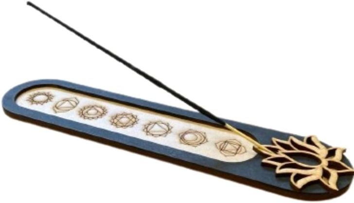 Porta Incenso Régua Flor de Lótus Chakras thumbnail