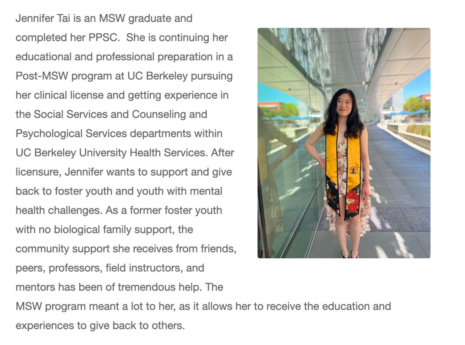 SJSU Spotlight Article: Our Social Work Recent Grads Continuing Their Journeys / College of Health and Human Sciences Blog thumbnail