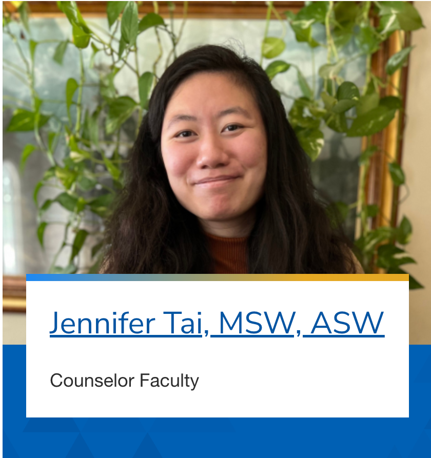 Jennifer Tai, MSW, ASW | Student Wellness Center thumbnail