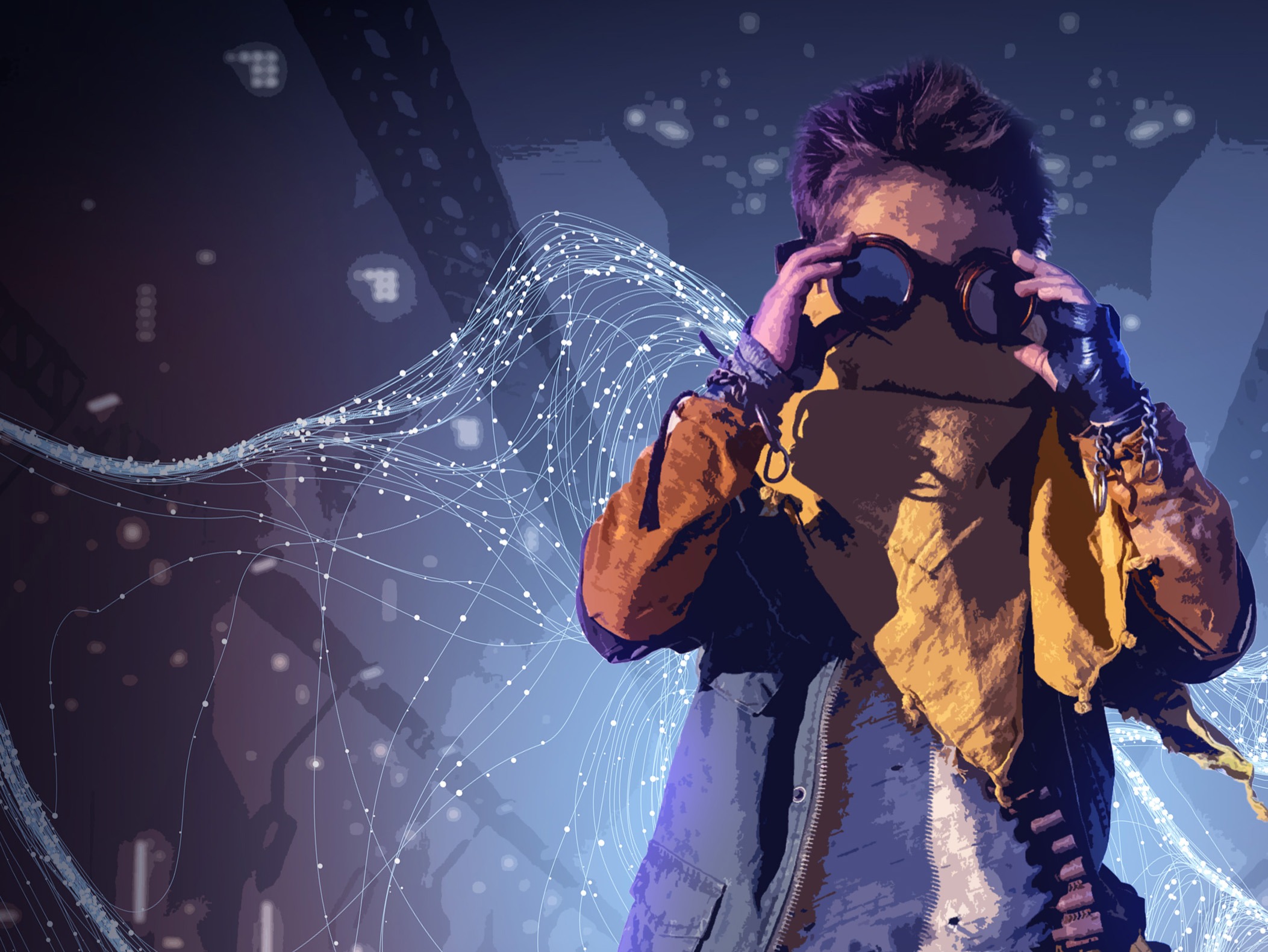 Shadow Status, the audiobook: 100% cyberpunk, 100% fun. A talented young hacker. A desperate AI. The fate of two worlds. Old-school hopeful science fiction appropriate for most ages.  thumbnail