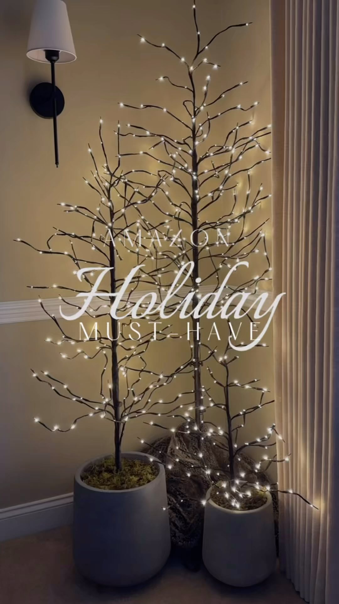 If you're like me, you've been eyeing these pre-lit star light LED birch trees for a while...here is your sign to get th