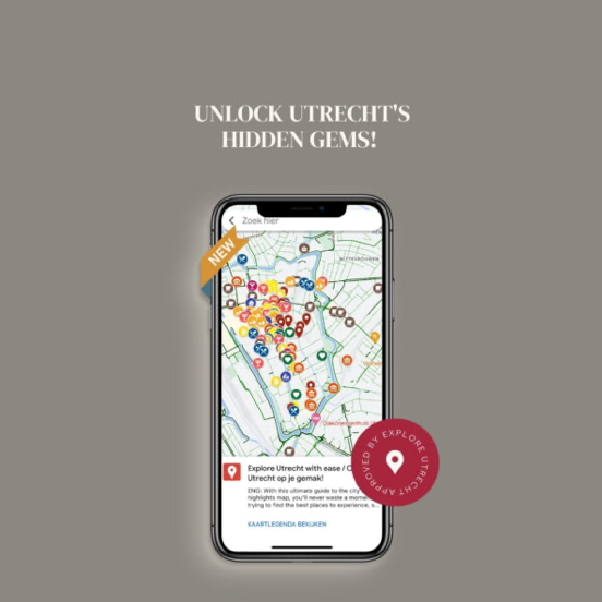 Explore Utrecht with ease: 135+ Tips on your phone - Google Map thumbnail