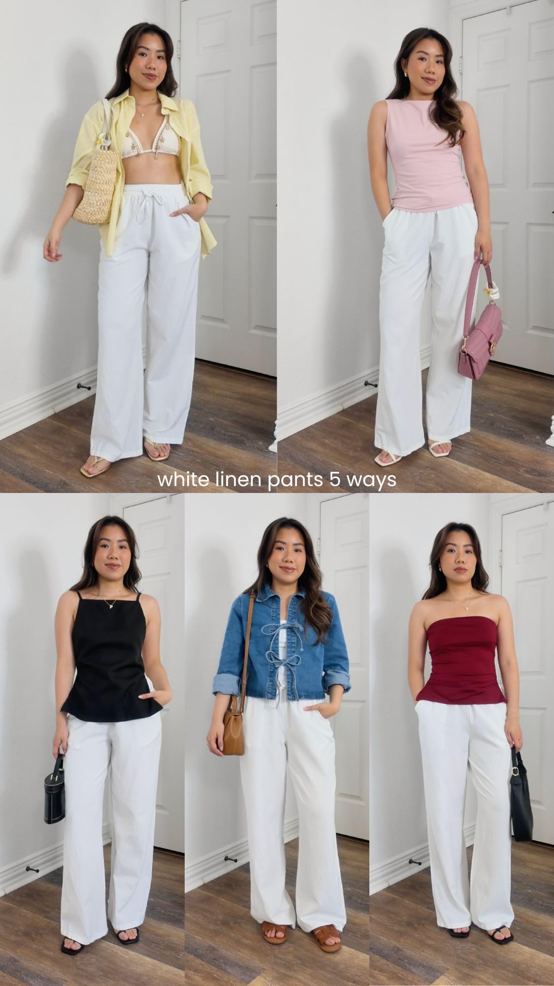 White linen pants 5 ways thumbnail
