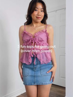 Cute going out tops that cover my mom poouch and give me a bit of confidence ☺️ #goingouttops #amazonspringfashion #amaz