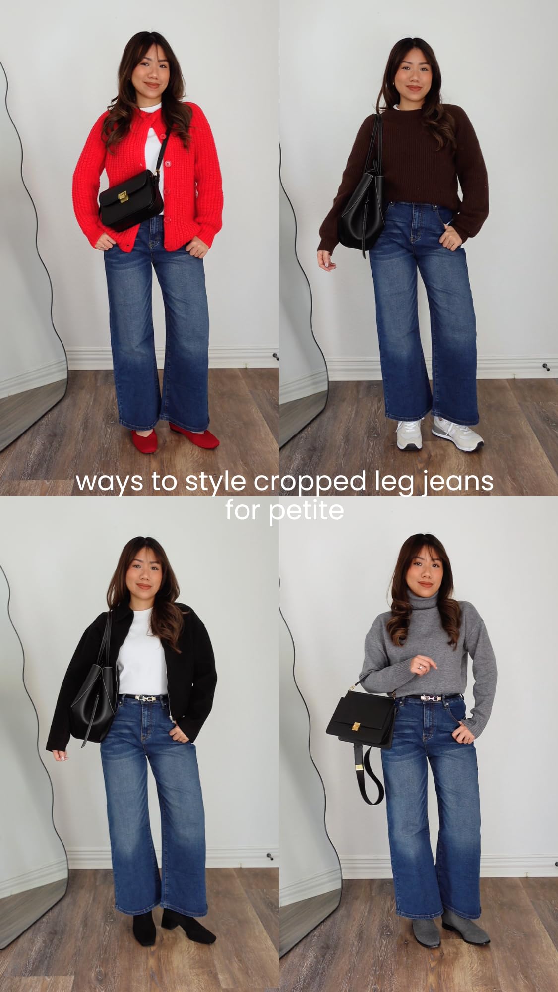 Cropped wide leg jeans 4 ways thumbnail