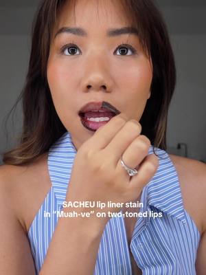 Trying viral lip liner stain @SACHEU Beauty US in shade Muah-ve 👀 #sacheubeauty #sacheulipliner #sacheulipstain #sacheum
