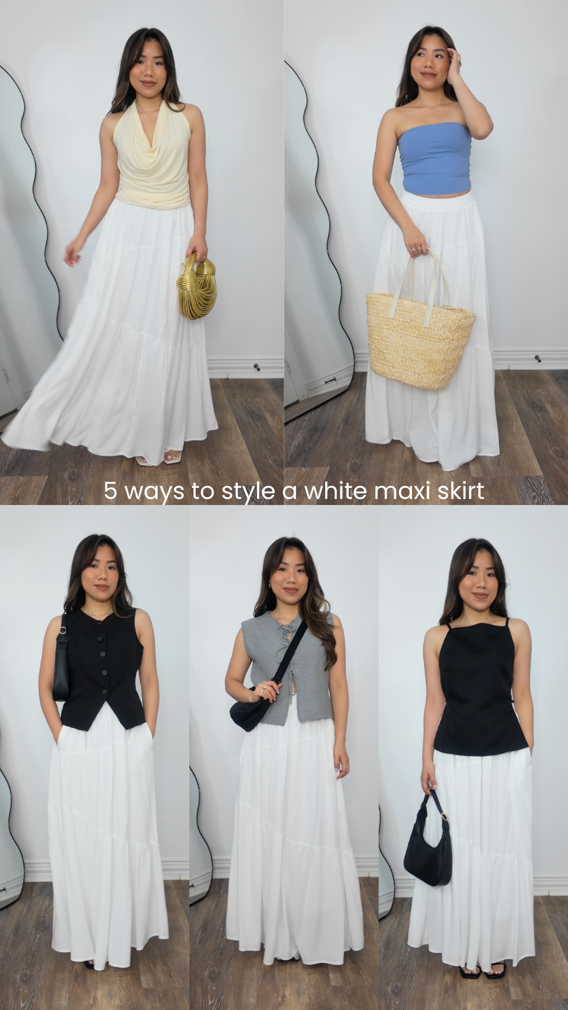 5 ways white maxi skirt thumbnail