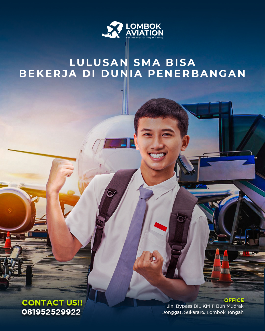 Lulusan SMA memiliki peluang untuk bekerja di berbagai bidang di dunia aviasi. Namun, untuk mencapai posisi - posisi yan