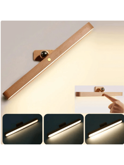 1 Peça Luz De Espelho Led Sem Fio Luz Noturna De Armário Para Guarda-roupas, Cozinha, Parede thumbnail