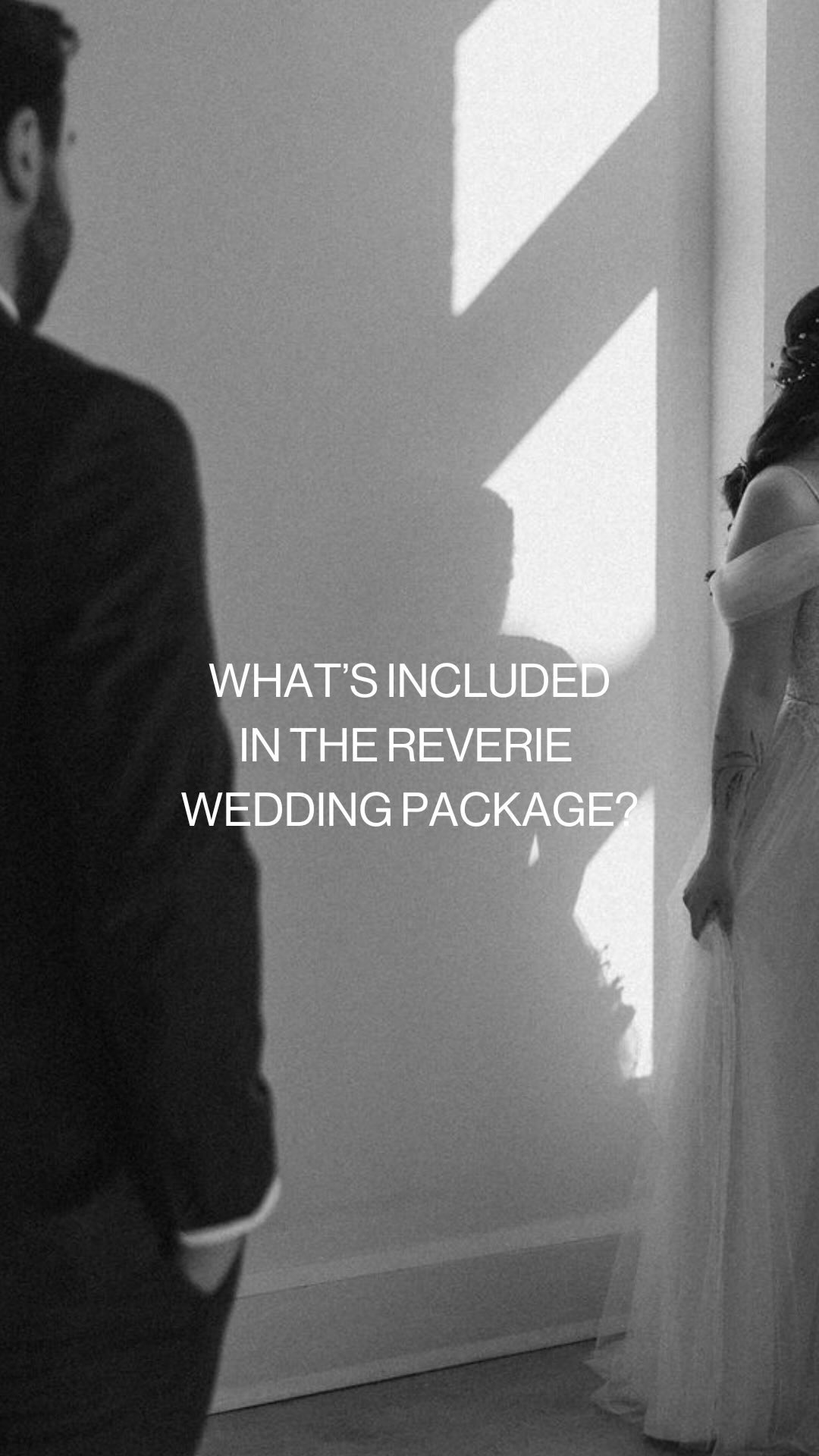 What do you get in a Reverie package? Everything you need 🤍

☁️ VENDORS: A florist, photographer, officiant, live musici