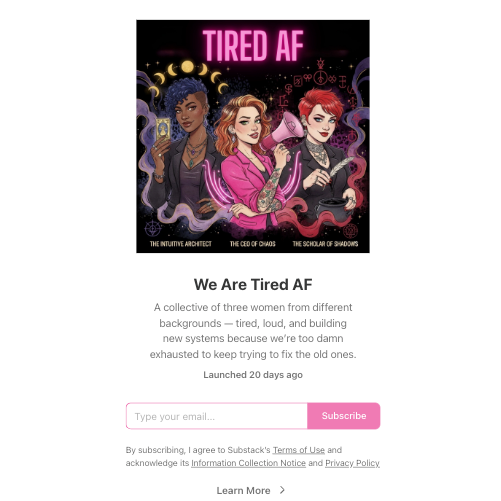 We Are Tired AF | Substack thumbnail