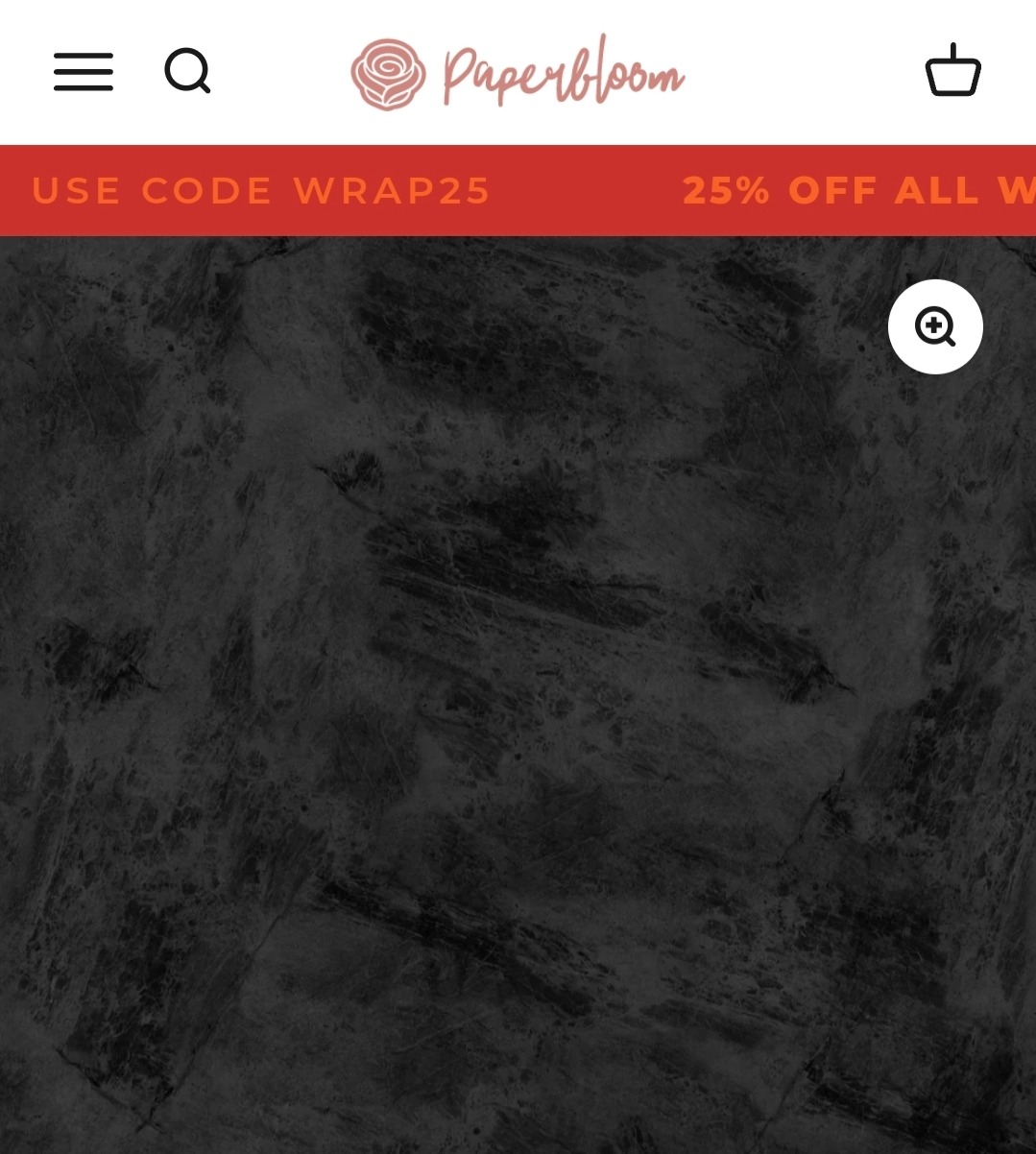 Paper Bloom Wallpaper- Obsidian thumbnail