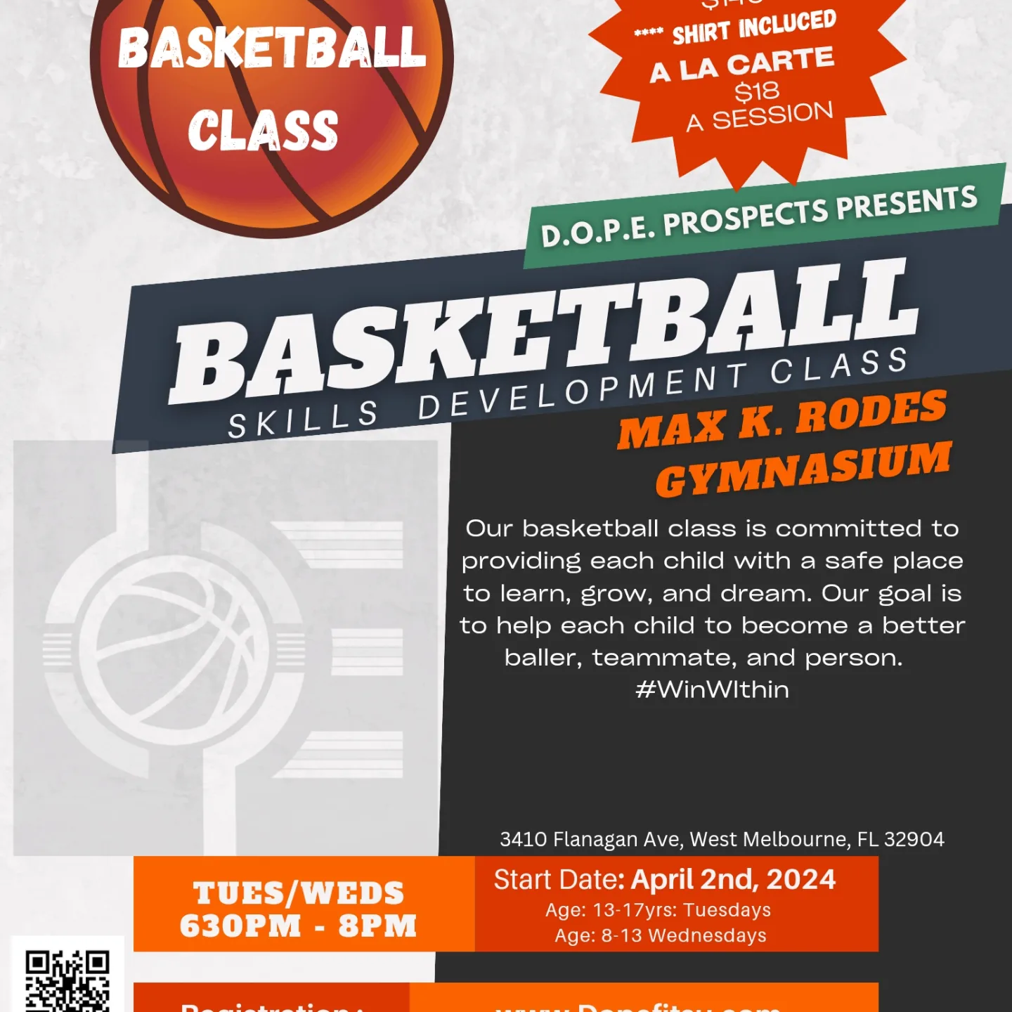 D.O.P.E. Prospects Basketball Class West Melbourne  (Max K. Rodes) Registration thumbnail