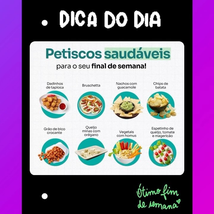 Eu sei que você quer preparar receitinhas e entradas para o seu final de semana, e por isso, selecionei opções que amo e