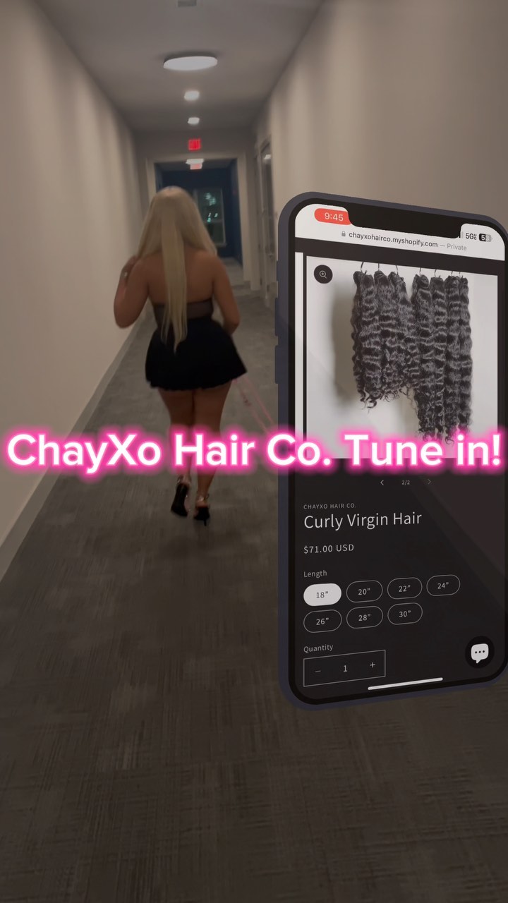 🎉 Exciting News Alert! 🚀 Introducing Chayxo Hair Co! 💇‍♀️ Get ready to elevate your style with 100% virgin hair bundles 