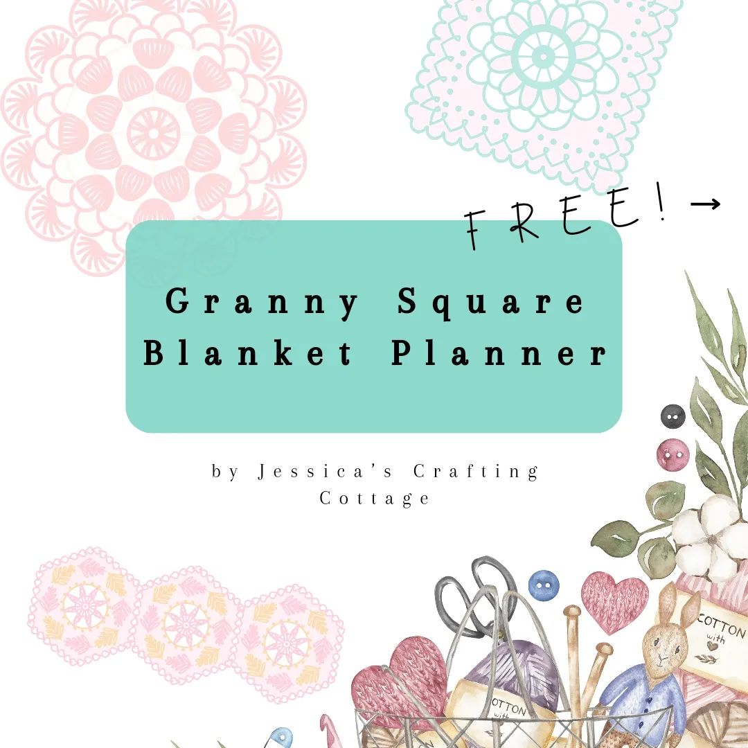 🧶✨ Unravel the joy of creativity! 🌈 Get your FREE downloadable crochet granny square blanket planner today and weave you