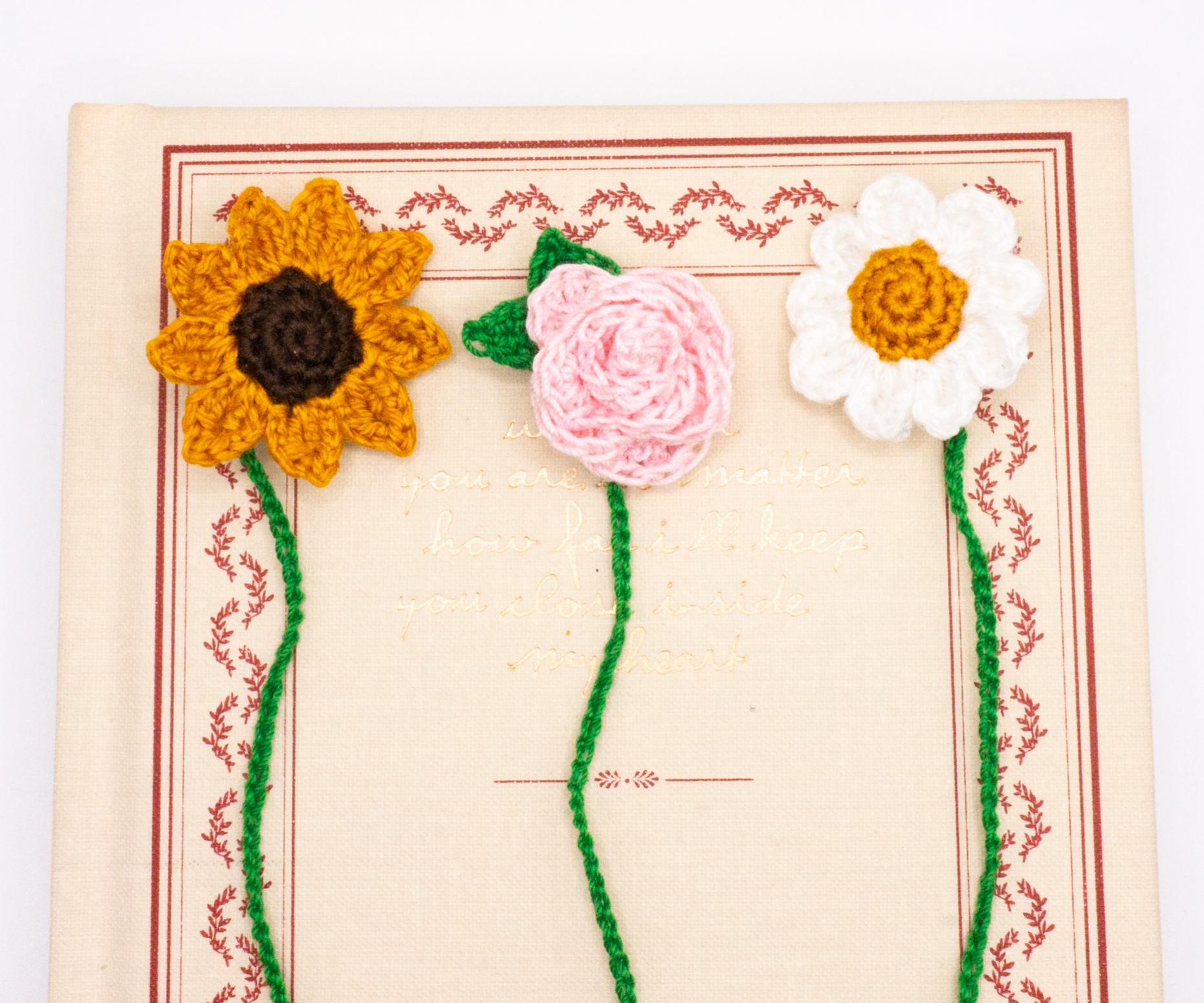 Crochet Flower Bookmark Patterns thumbnail