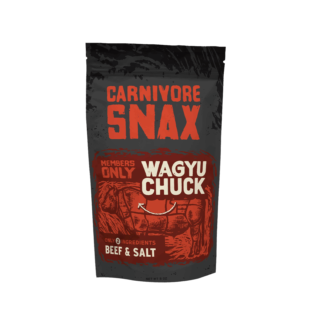 Wagyu Chuck - Members Only Meat 'Chips' Snack, Wagyu Beef and Redmond Real Salt thumbnail