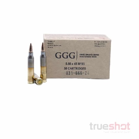 TRUESHOT GGG - 5.56x45mm - 55 Grain - FMJ - M193 thumbnail