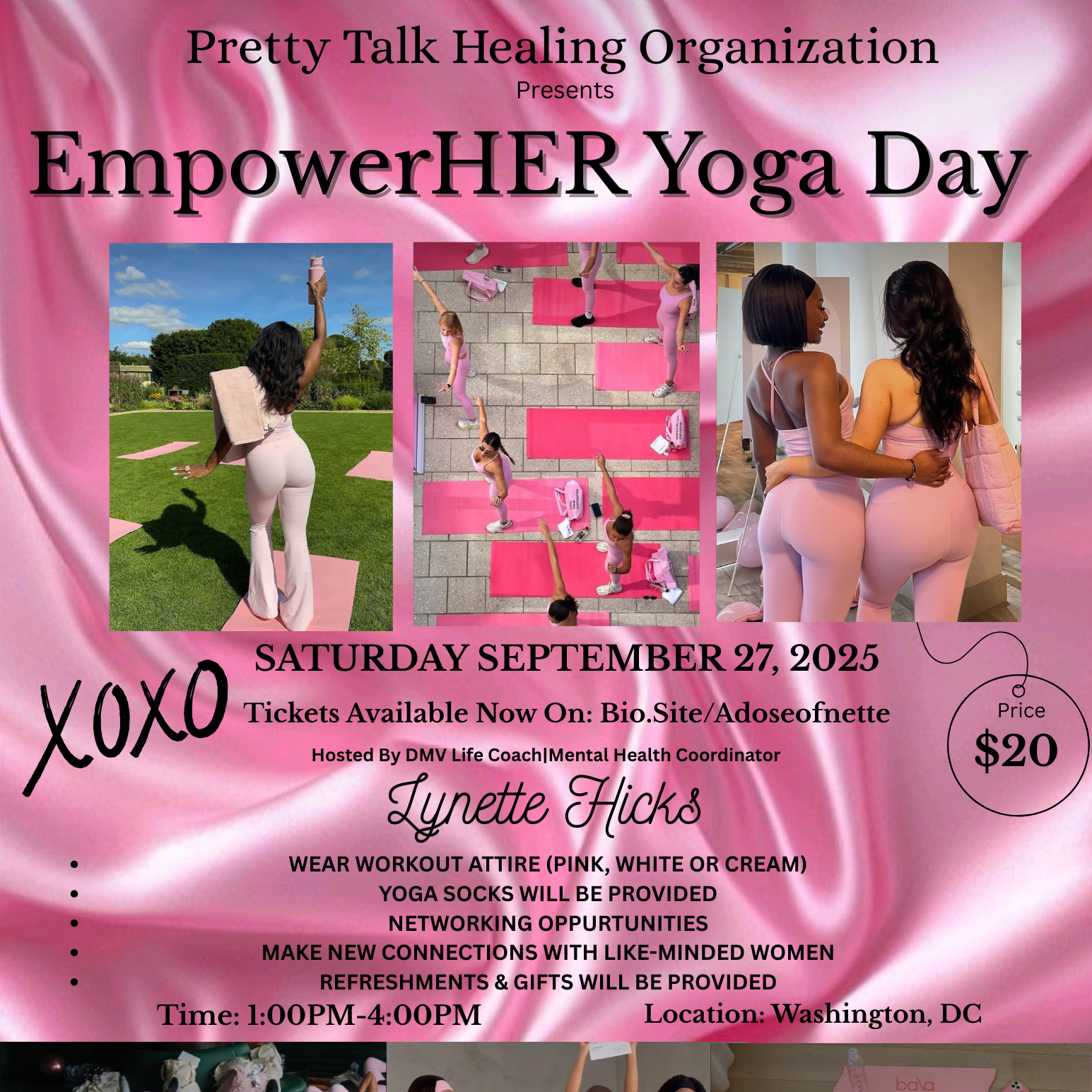 EmpowerHER Yoga Day Tickets | Pretty Talk Healing Organization thumbnail