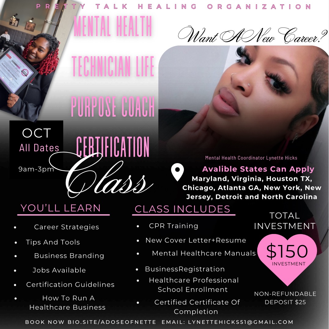 MENTAL HEALTHCARE TECHNICIAN CERTIFICATION CLASS thumbnail