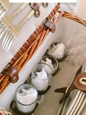 Picnic basket restock! Let’s clean and restock this basket 🧺🫧✨#restock #picnic #sanitize #cleanup 