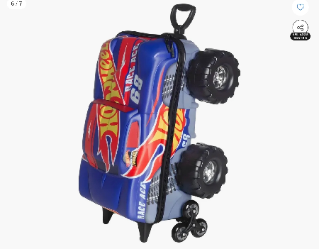 Mochila Carro Monstro Hotwheels (6 Rodinhas) thumbnail