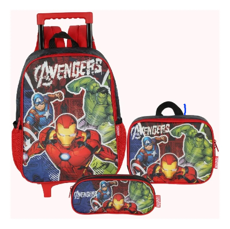 Kit Mochila c/ Rodinhas dos Vingadores  thumbnail