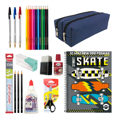 Kit Caderno/Canetas/Lápis thumbnail