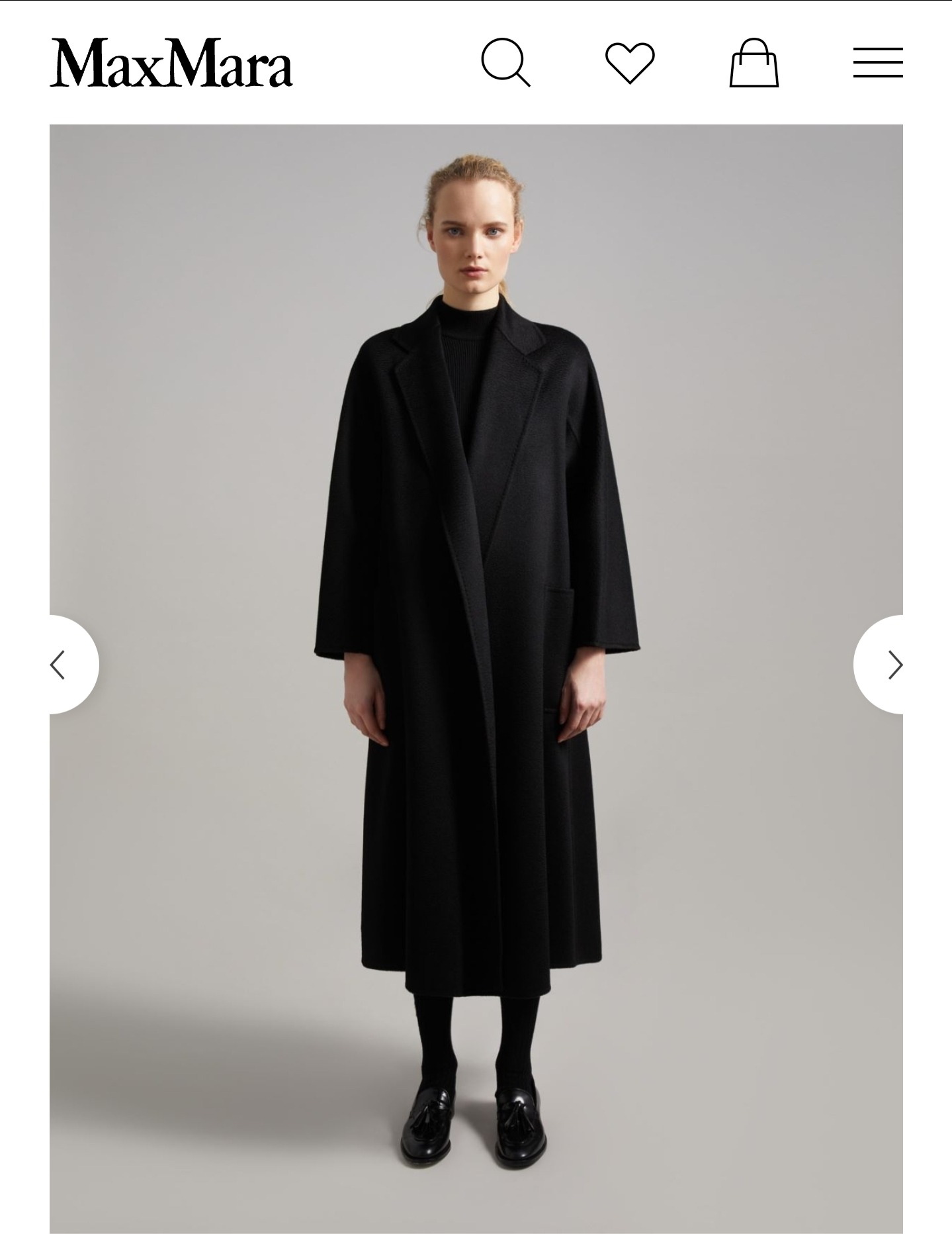 £4,576 🎁 Max Mara - Ludmilla Icon Coat in Black thumbnail