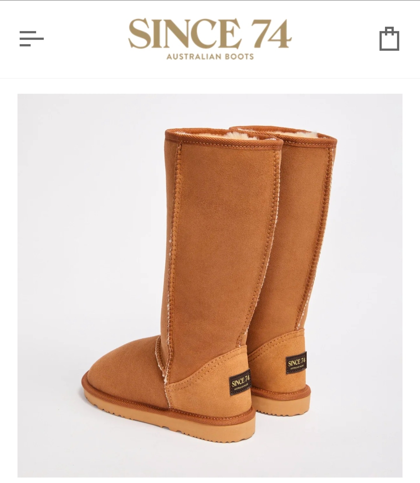 £193 🎁 Uggs Since 74 - Classic Tall Natural in Chestnut thumbnail