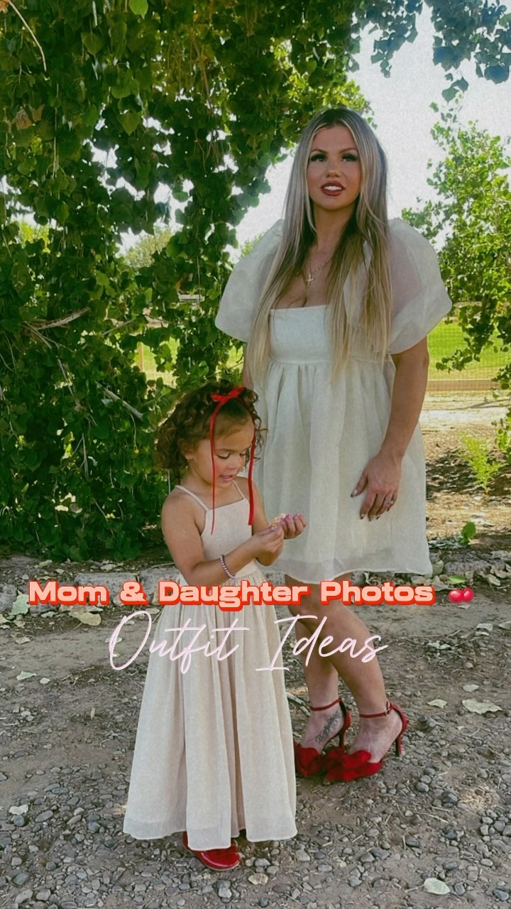 With the holidays underway..here are some fun outfits for a mom-and-daughter photo shoot - perfect for family portraits,