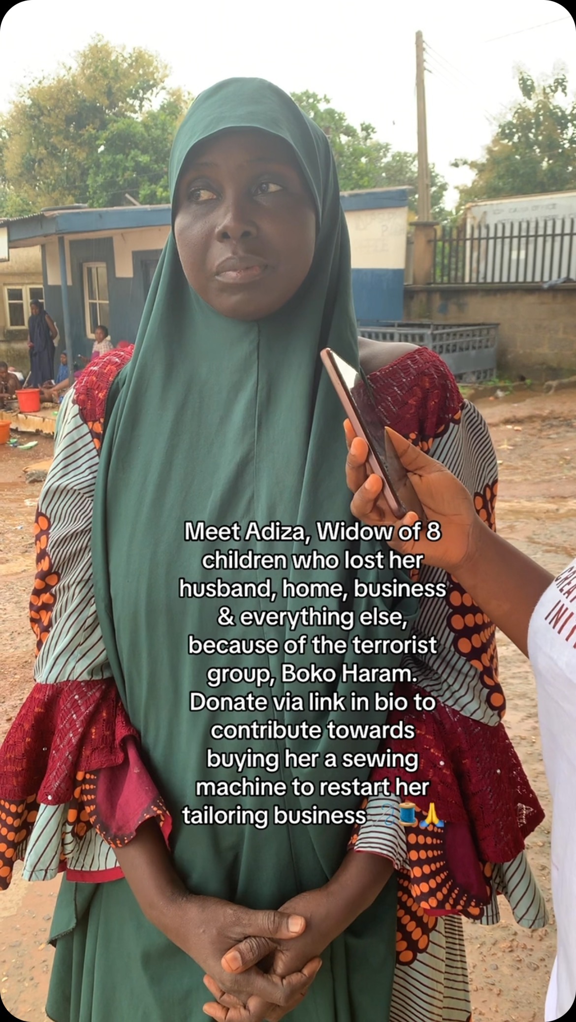 Adiza Aliyu is a poor widow with 8 children. She used to be a businesswoman but lost everything including her husband wh