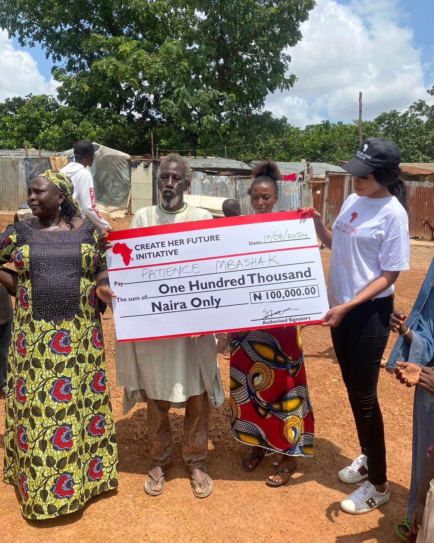 We were blessed to gift Patience Mbashak 100,000 Naira to help provide for her baby’s needs and to reignite her dream of