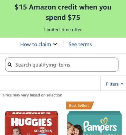 Amazon Diaper Deal thumbnail