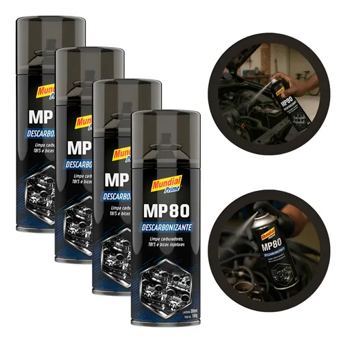 Kit 4 Descarbonizante Mp80 Limpa Bico Tbi Carburador 300ml Incolor thumbnail