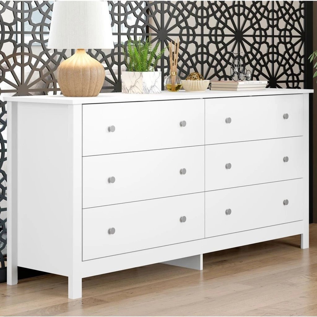 Cômoda Ditália 6 Gavetas DM-221 Branco thumbnail