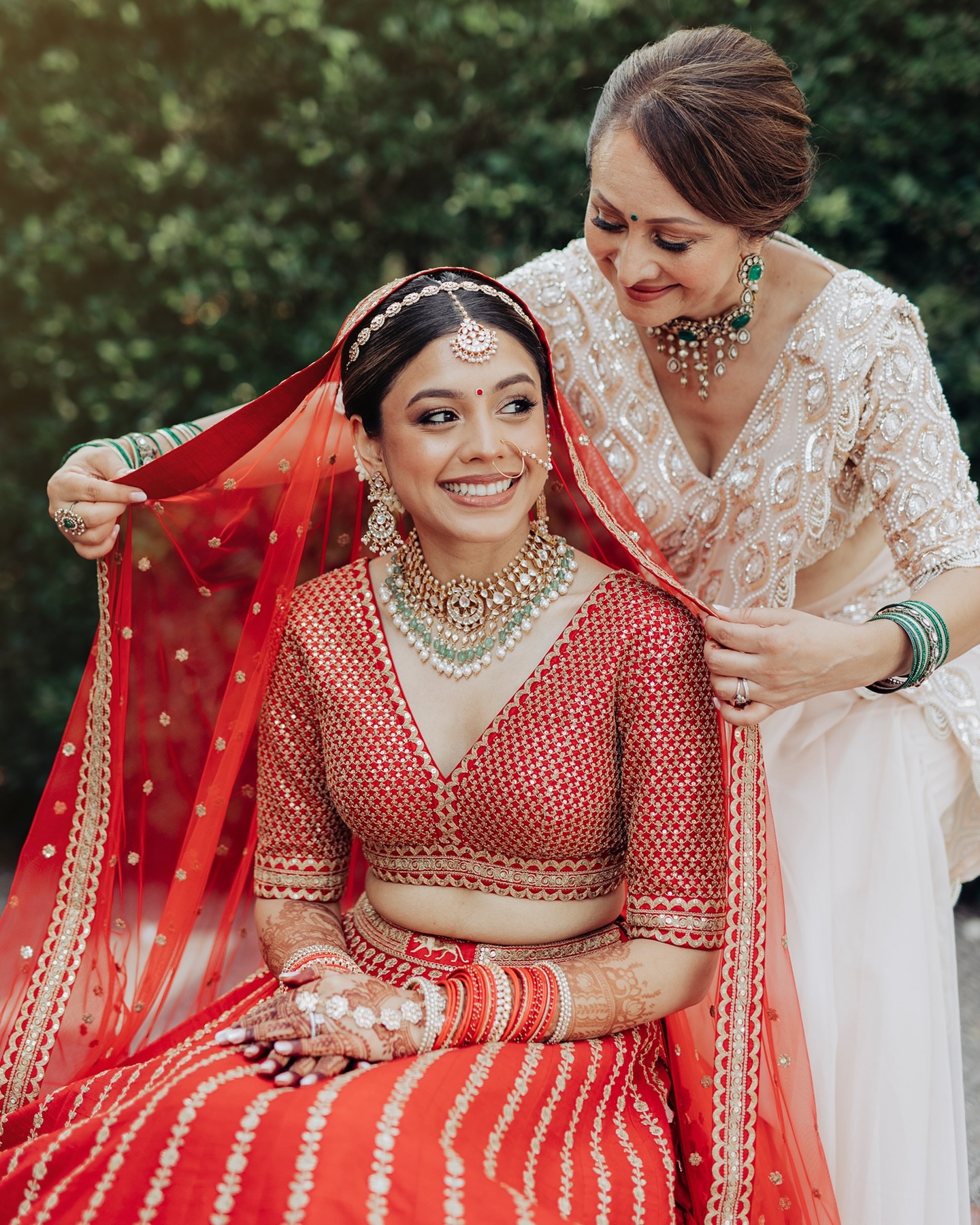 A Red lehenga embodies a blend of cultural, emotional, and aesthetic values, making it a significant and cherished choic