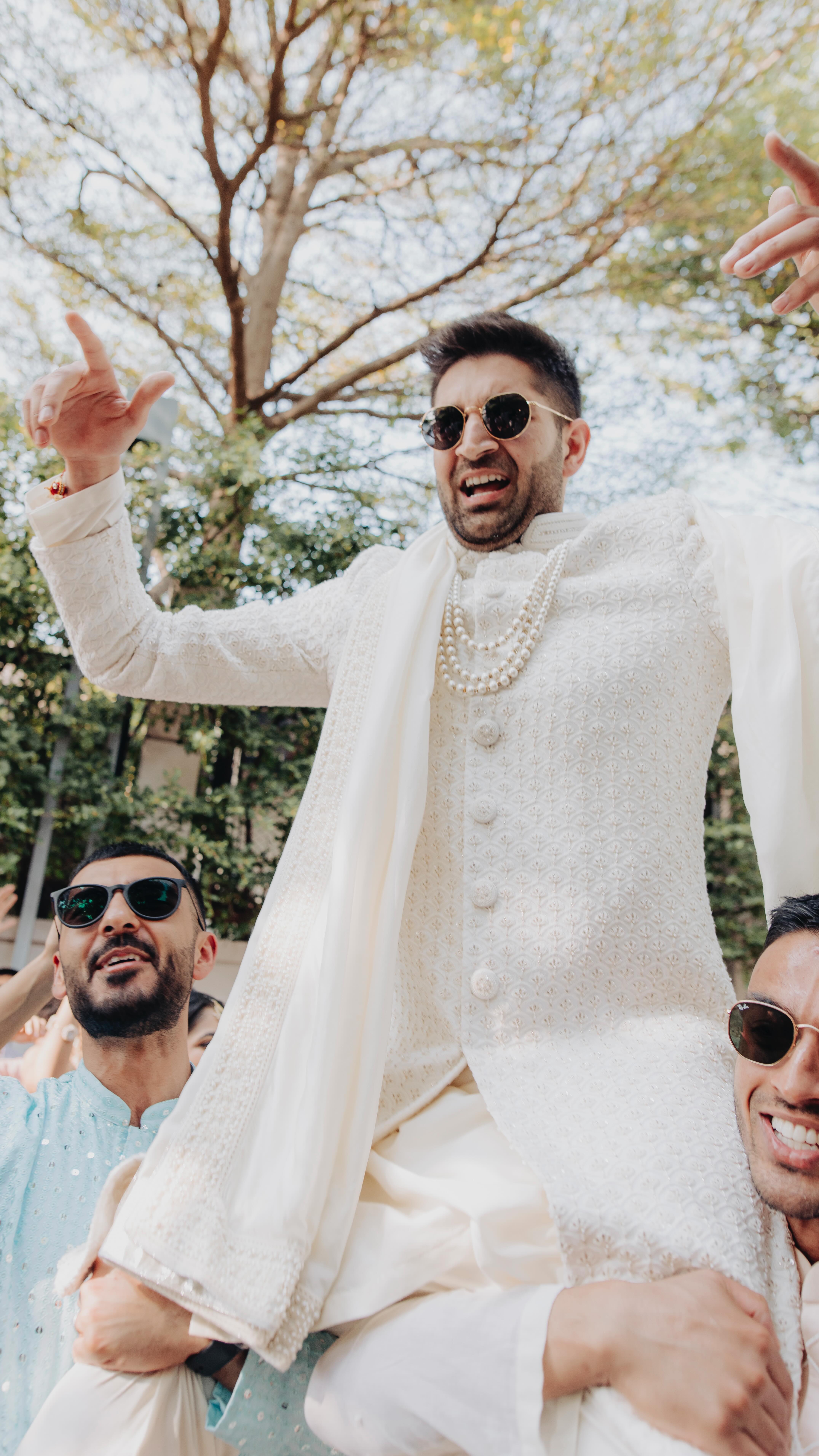 Fun and madness abound at Arjun’s baraat as we eagerly await our arrival at the sandy shores of Avani Hua Hin for the we